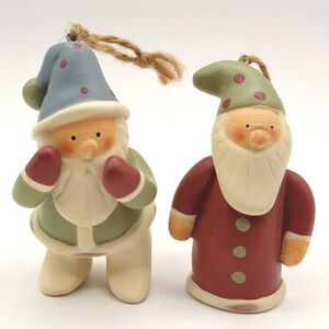 Russ Bonnie Lynn Peace In The Meadow Santa Gnome Ornaments 1st Edition Set